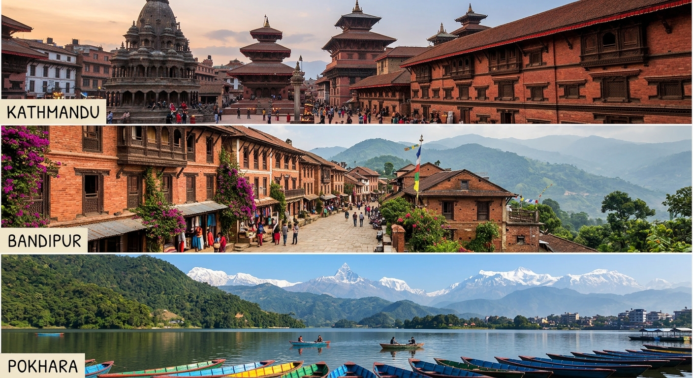 Kathmandu, Bandipur & Pokhara Heritage